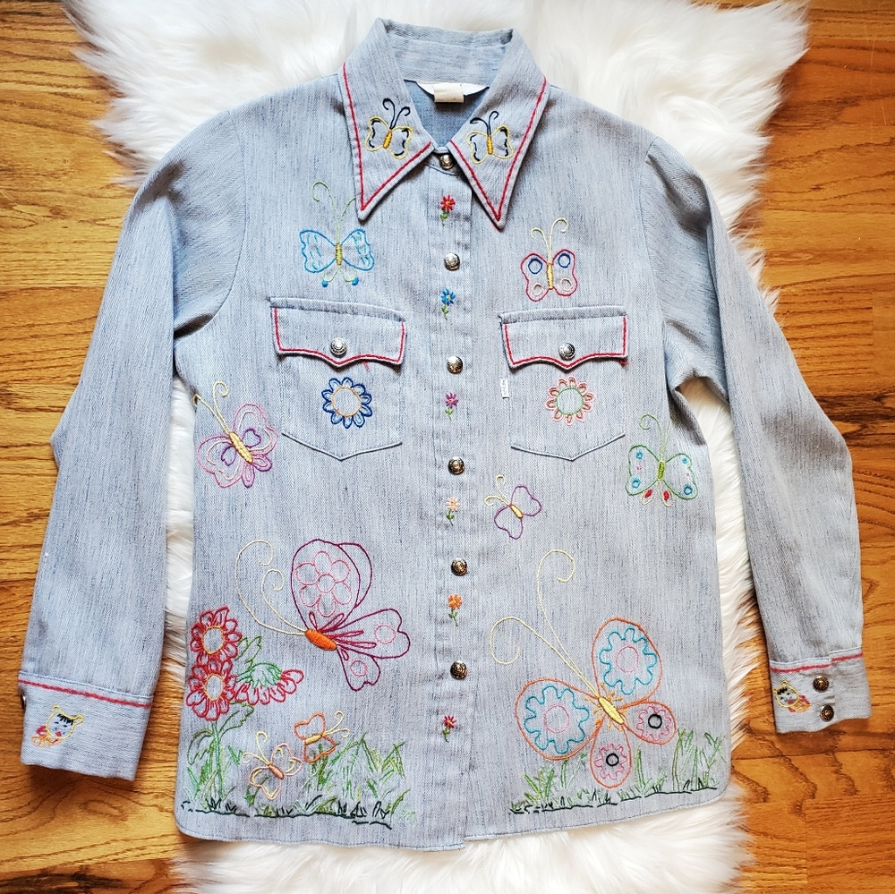 💟Vintage Levi's Denim jacket size L
